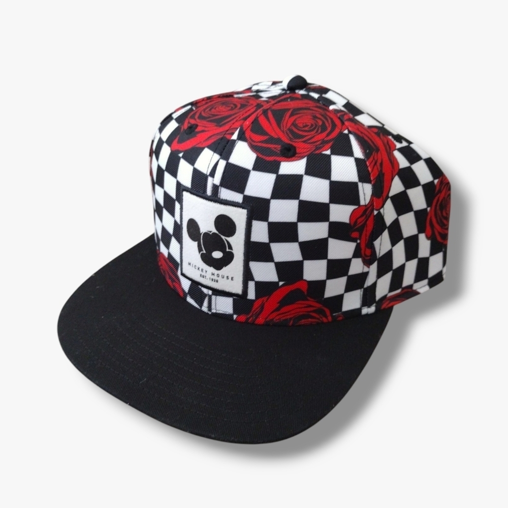 NWT Disney Black Race & Roses Cap Hat - Picture 5 of 5